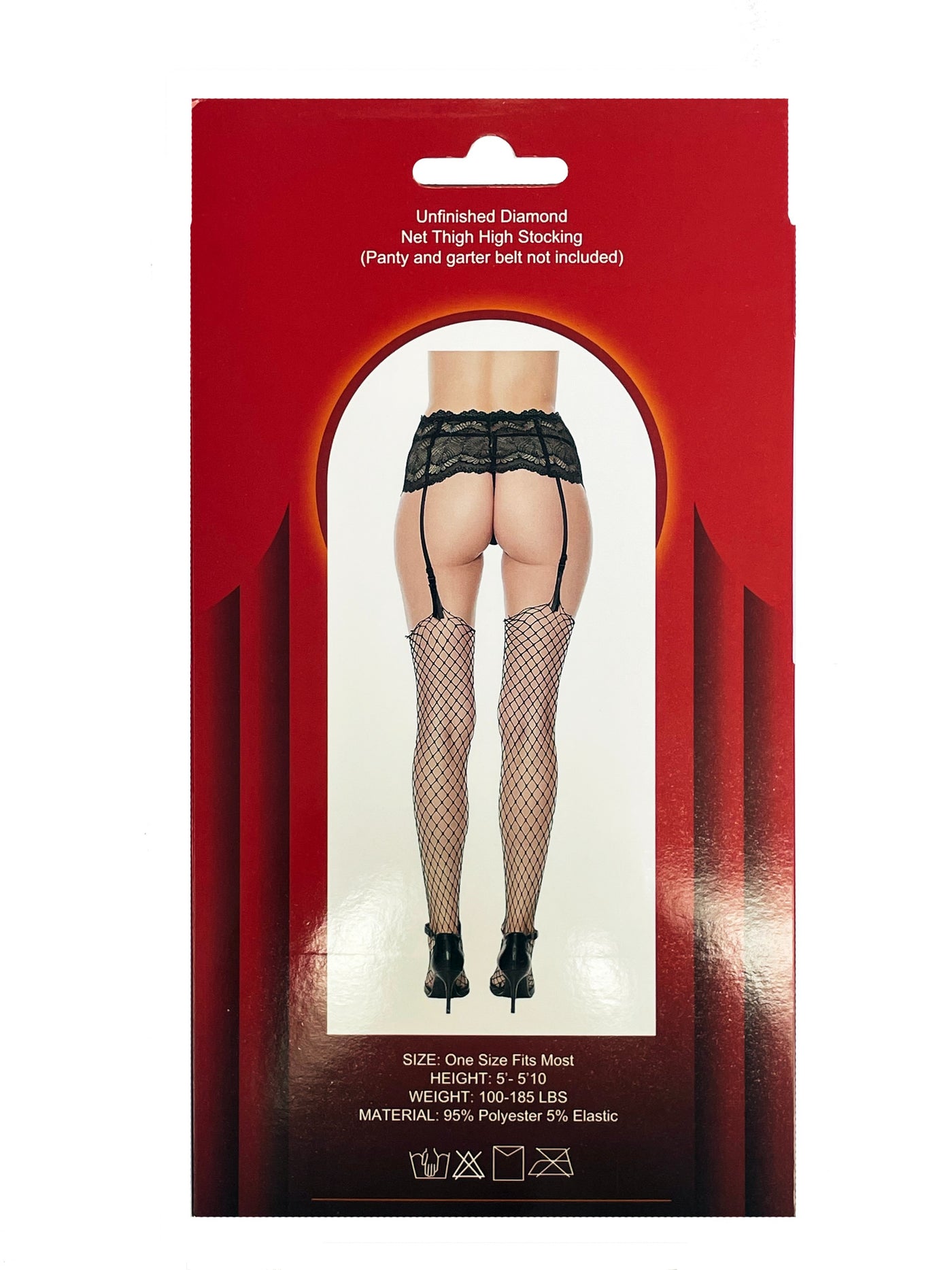 Unfinished Diamond Net Thigh High Stocking (BOXED)