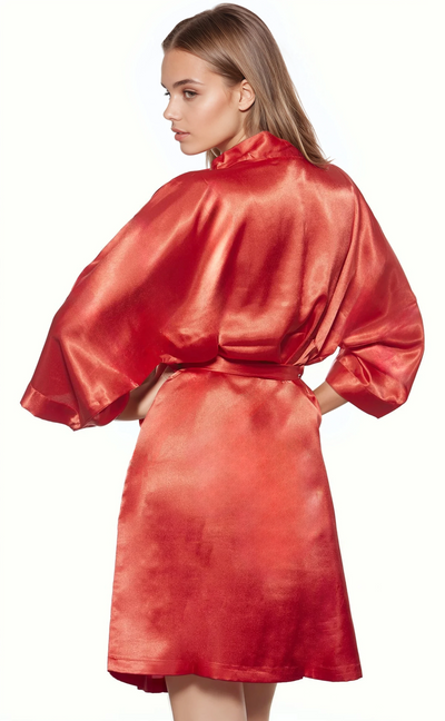 Satin Kimono Robe