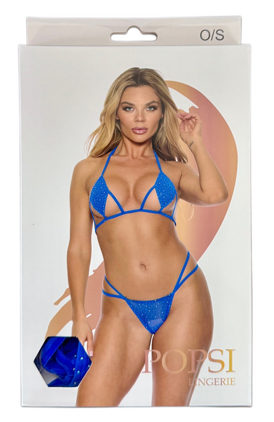 Rhinestone Bra & Panty Set (BOXED)