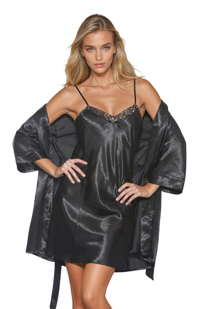 Midnight Satin Chemise