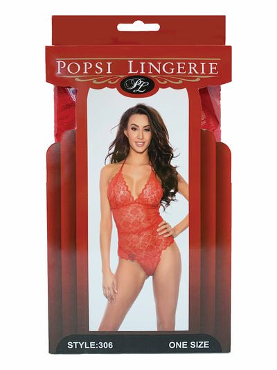 Red Lace Teddy (BOXED)